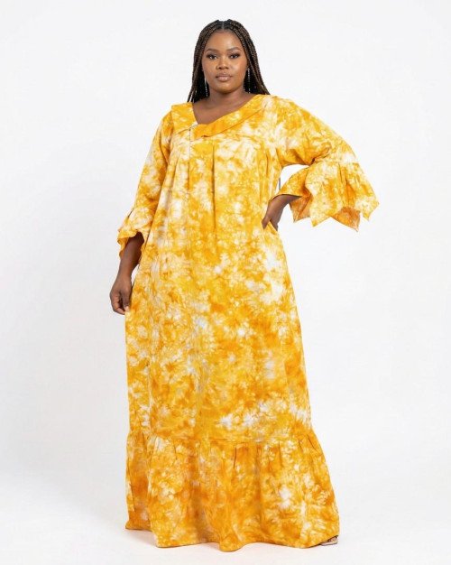 Boubou fluide Jaune