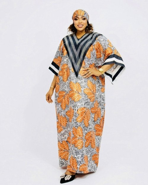 Boubou Imprimé Feuilles d'Automne