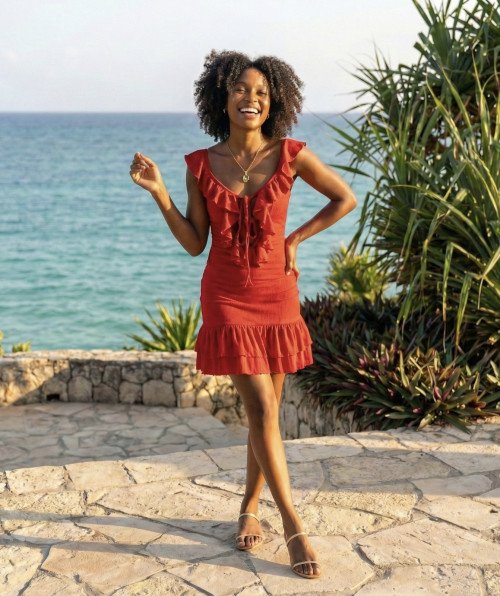 Robe en coton - Taille S/M