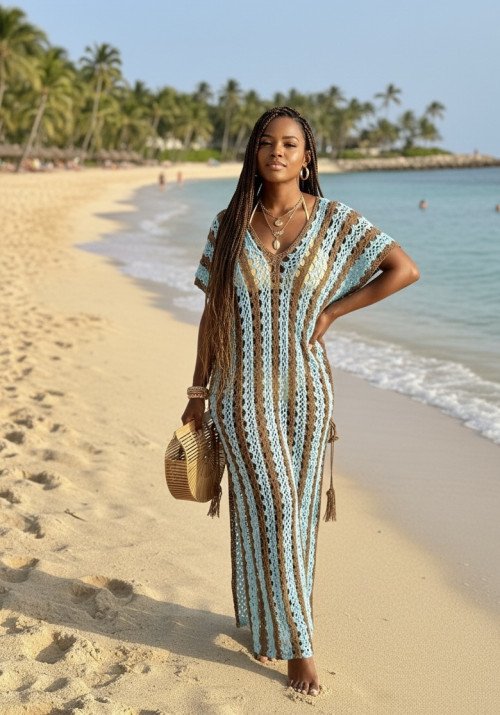 Robe en coton plage
