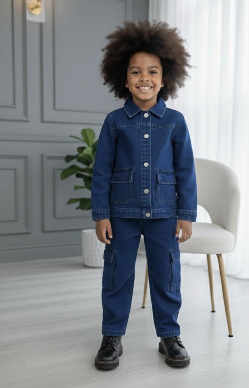 Ensemble denim bleu
