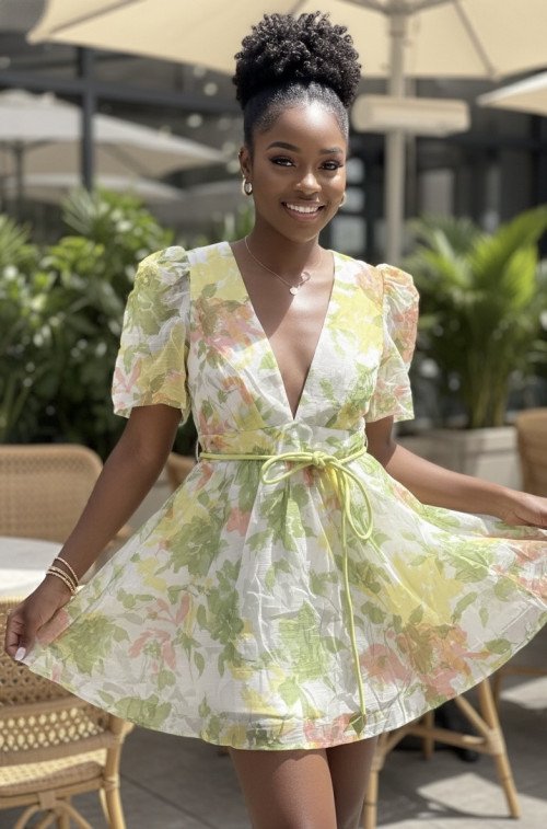 Robe fleurie