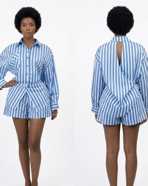 Ensemble Rayé (Chemise & Short)