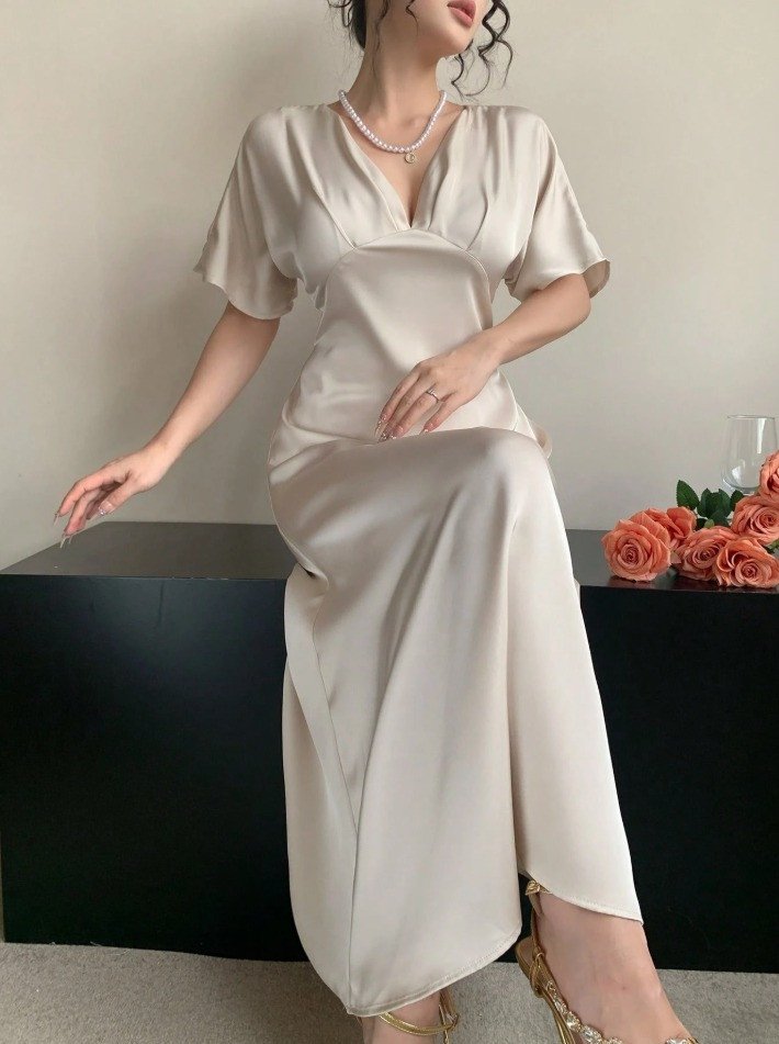 Robe en satin Shein