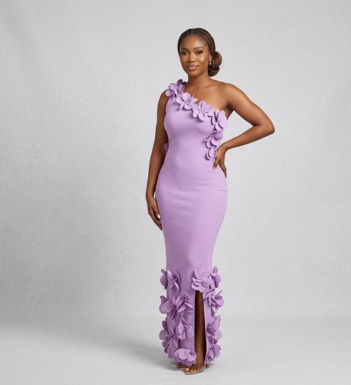 Robe Lilas Florale
