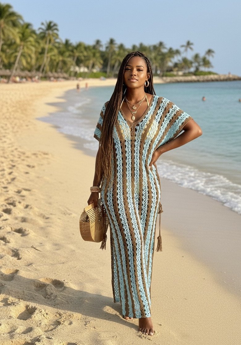 Robe en coton plage