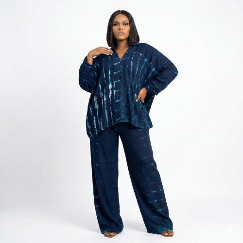 Ensemble ample bleu nuit