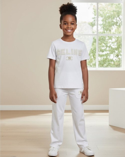 Ensemble CELINE blanc pour enfants