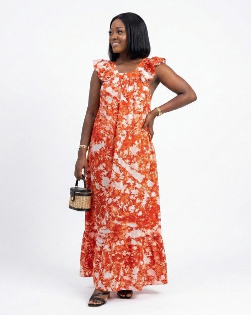 Robe mandarine