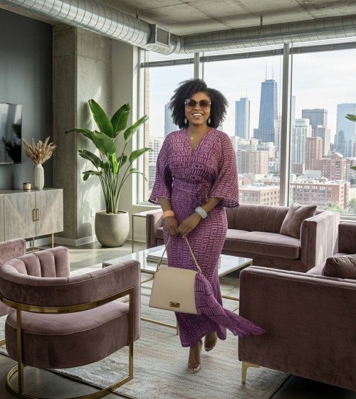 Robe violette