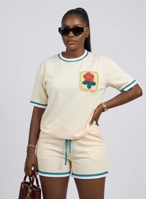 Ensemble Casual Fleuri