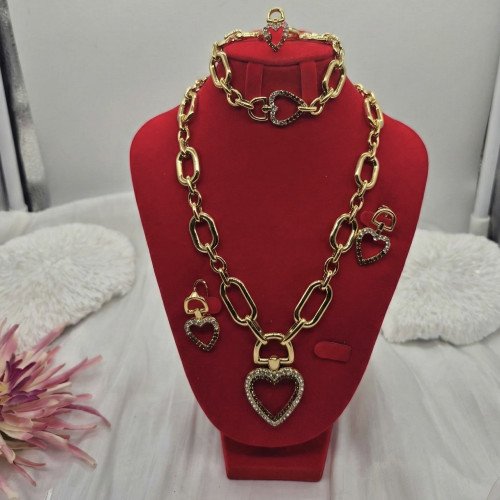 Ensemble bijoux en or plaqué