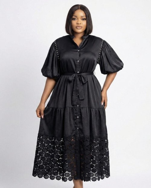 robe dentelle noir