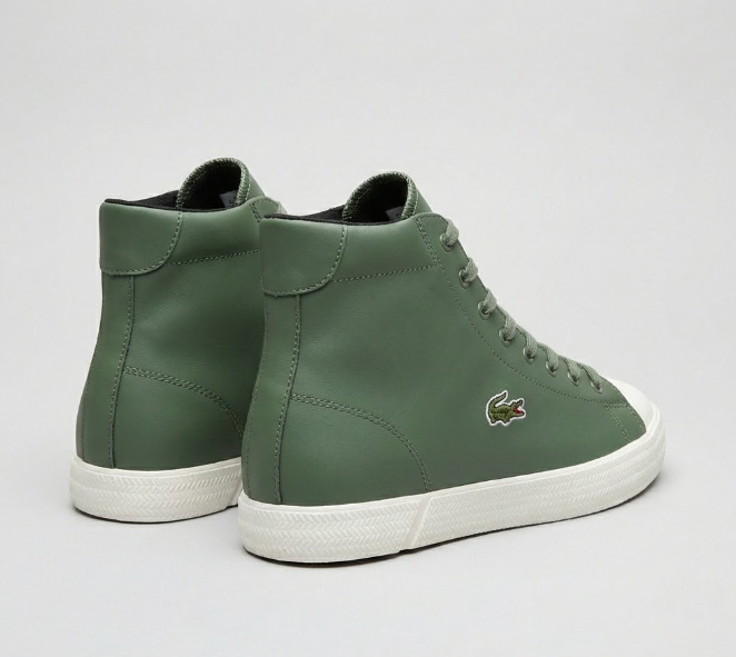Basket Lacoste Gripshot Mid Vert Kaki