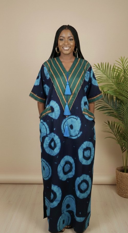 Boubou harmonie bleu