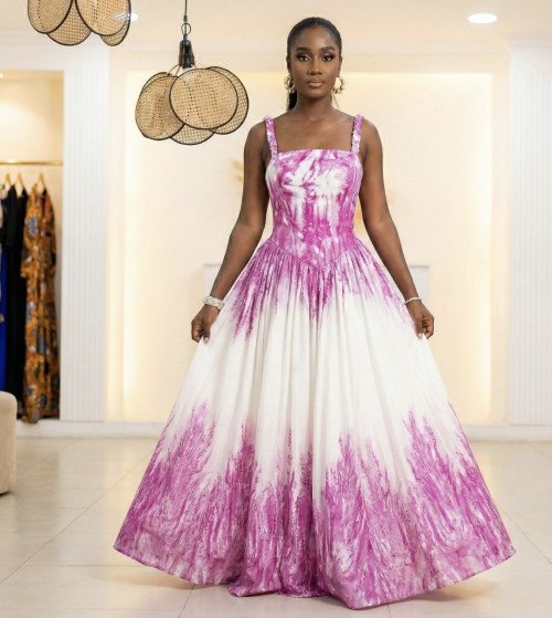Robe maxi tie & dye