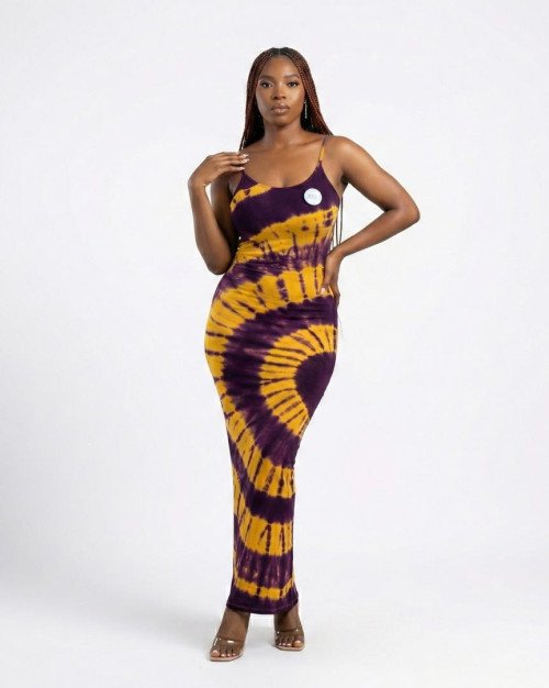 Robe droite longue dos nu