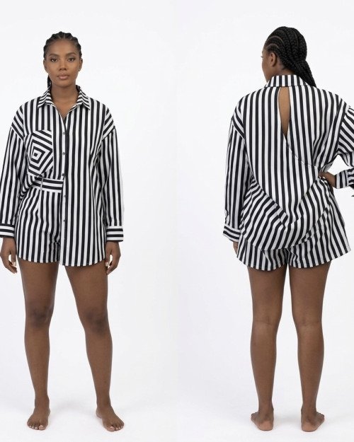 Ensemble Rayé (Chemise & Short)