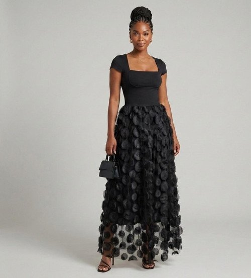 Robe  dentelle noire