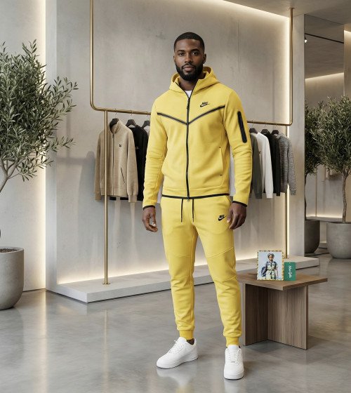 Ensemble jogging nike jaune
