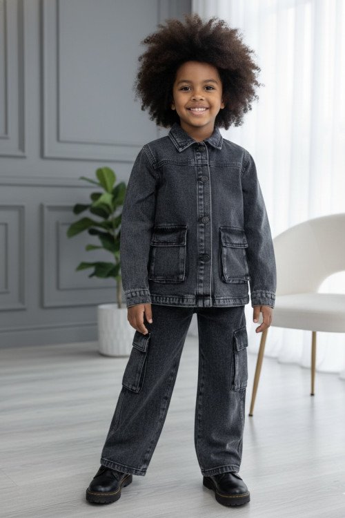 Ensemble denim noir