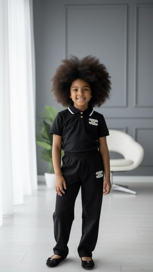 Ensemble urbain noir pour enfant
