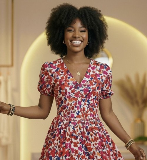 Robe fleurie - Taille M