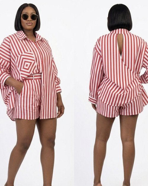 Ensemble Rayé (Chemise & Short)