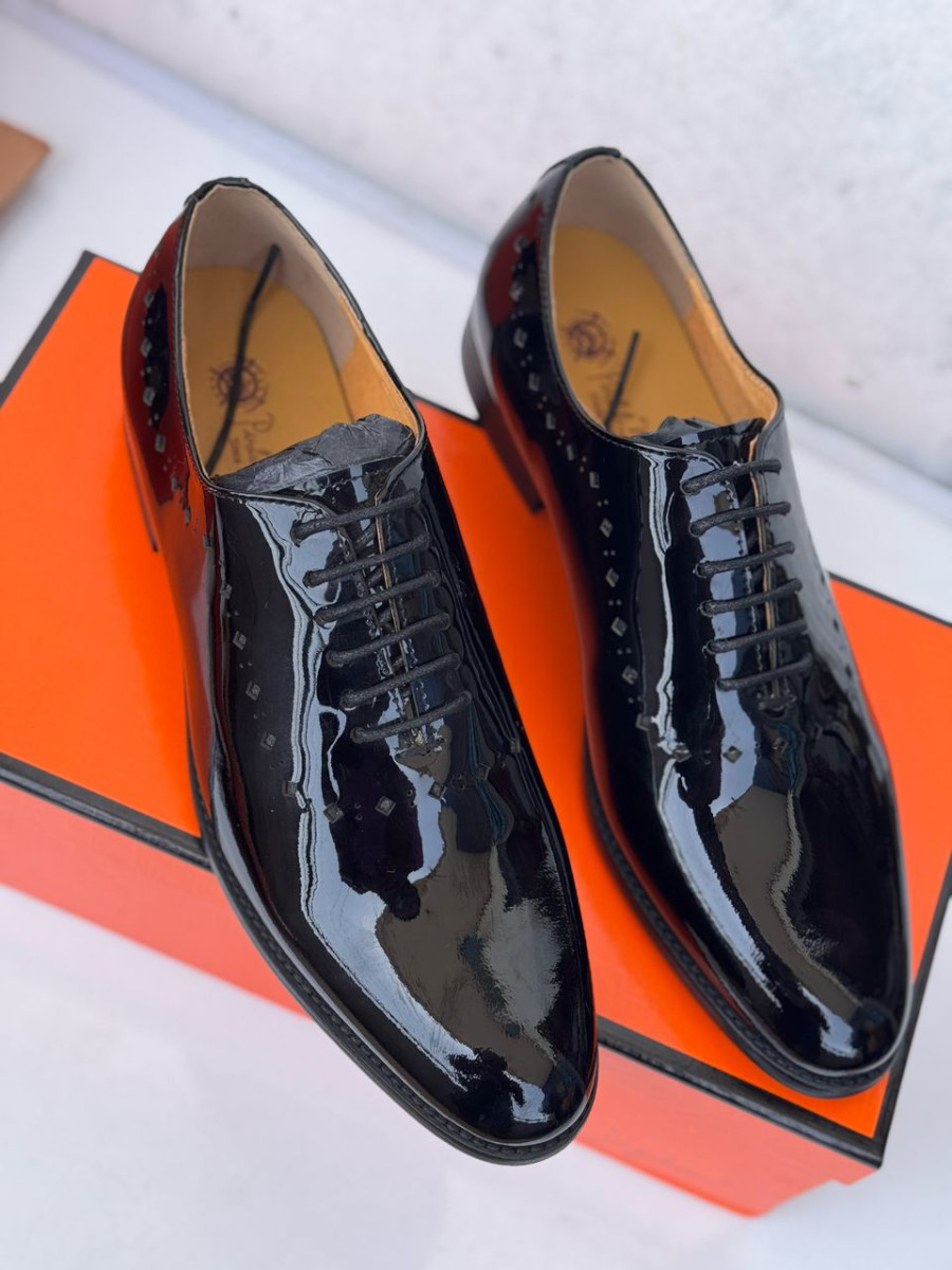 Richelieu/ Oxford en cuir verni